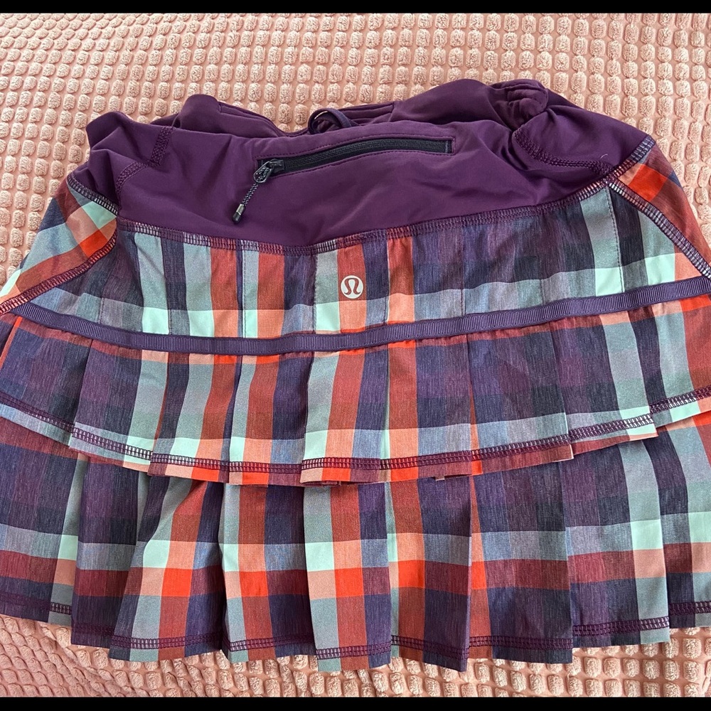 Lululemon Plaid Tennis Skirt
